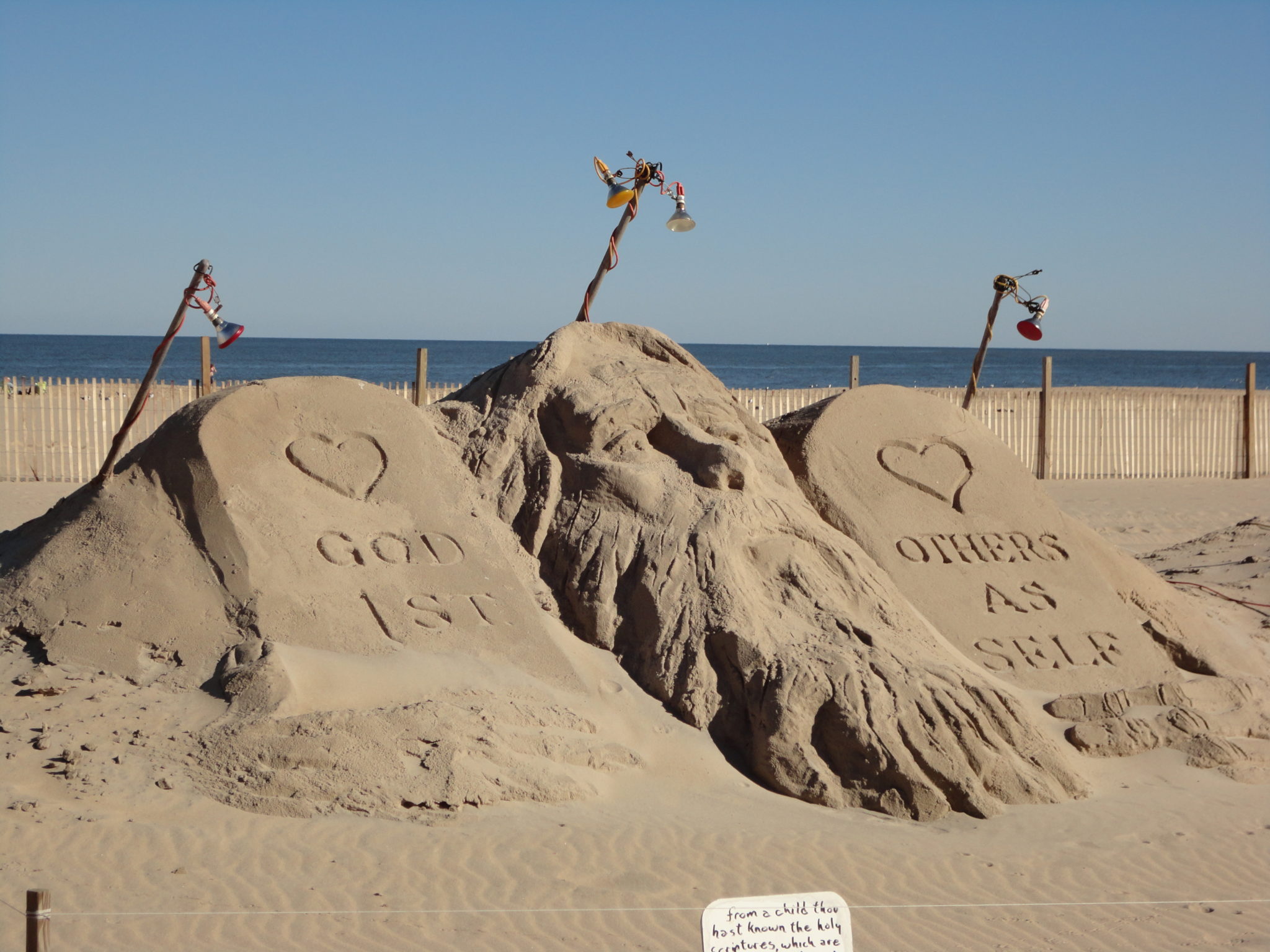 Sand sculpture in Ocean City MD 