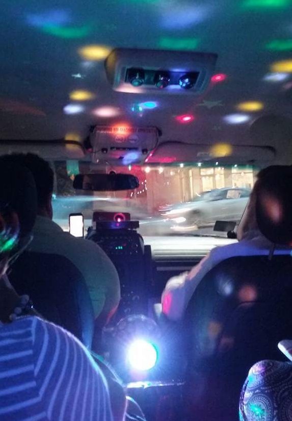 Inside a cool Uber I took in New Orleans