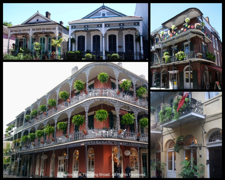 houses in the French Quarter, New Orleans